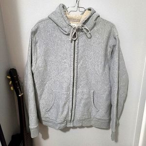 J Crew Fleece Zip Up Hoodie